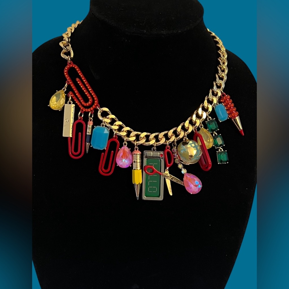 BETSEY Johnson Colorful Charm Necklace